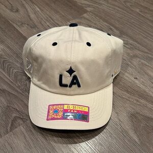 New Beige LA Galaxy Baseball Cap Camino adjustable